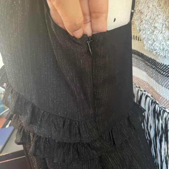 Madewell Petite Shimmer ruffle Cami dress. MIDI length. - Picture 3 of 4